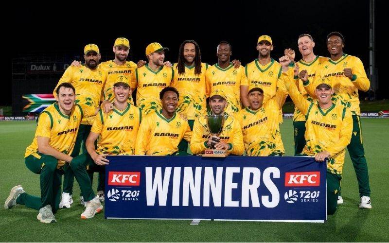 جنوبی افریقہ نے فیصلہ کن مقابلے میں نیوزی لینڈ کو شکست دے کر سیریز 3-2 سے جیت لی